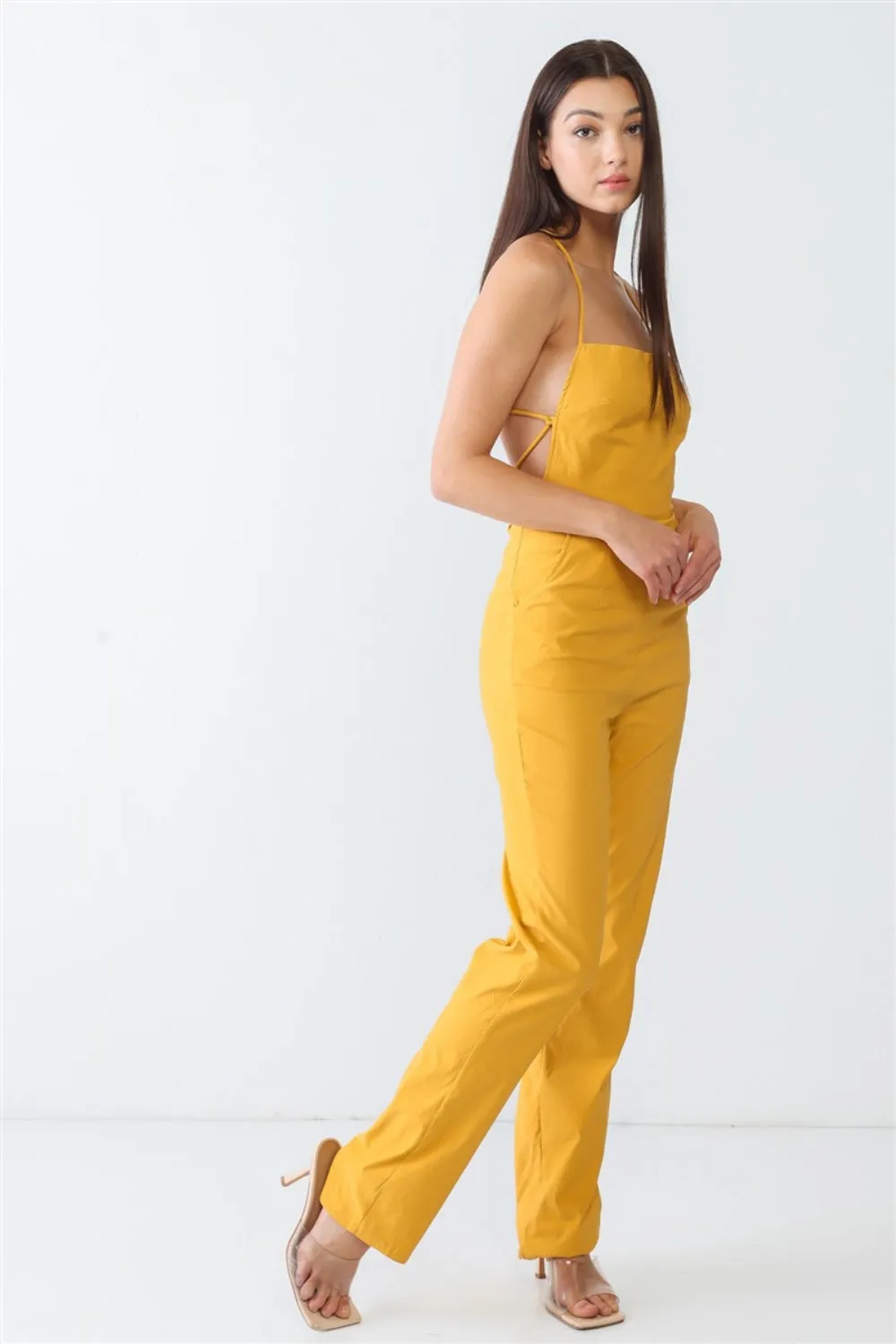 🌼 Doreli Backless Tied Spaghetti Strap Sleeveless Jumpsuit 🌼