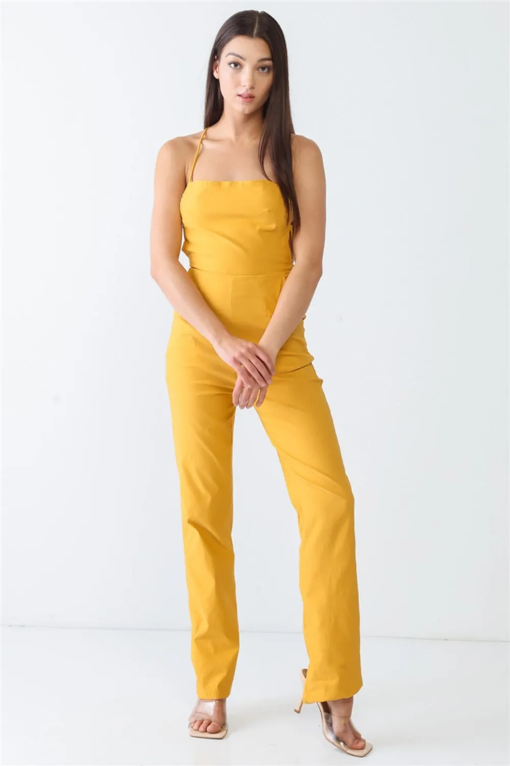 🌼 Doreli Backless Tied Spaghetti Strap Sleeveless Jumpsuit 🌼