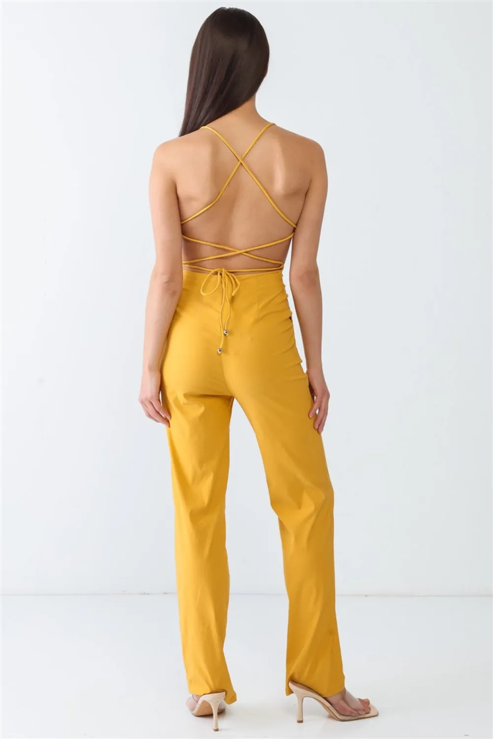 🌼 Doreli Backless Tied Spaghetti Strap Sleeveless Jumpsuit 🌼