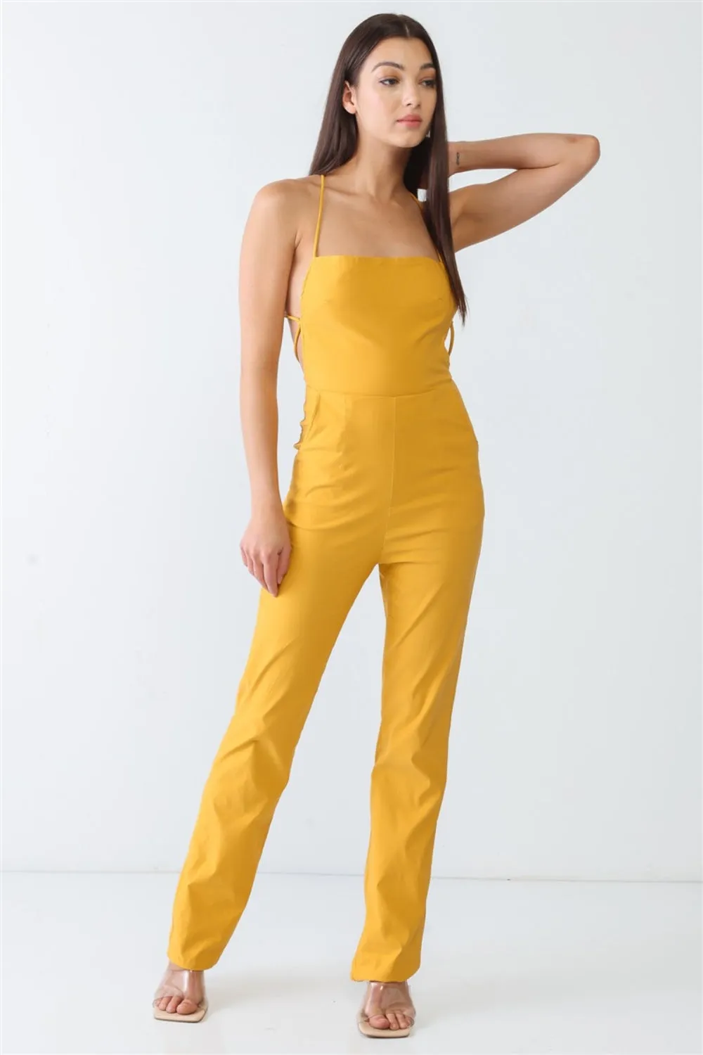 🌼 Doreli Backless Tied Spaghetti Strap Sleeveless Jumpsuit 🌼