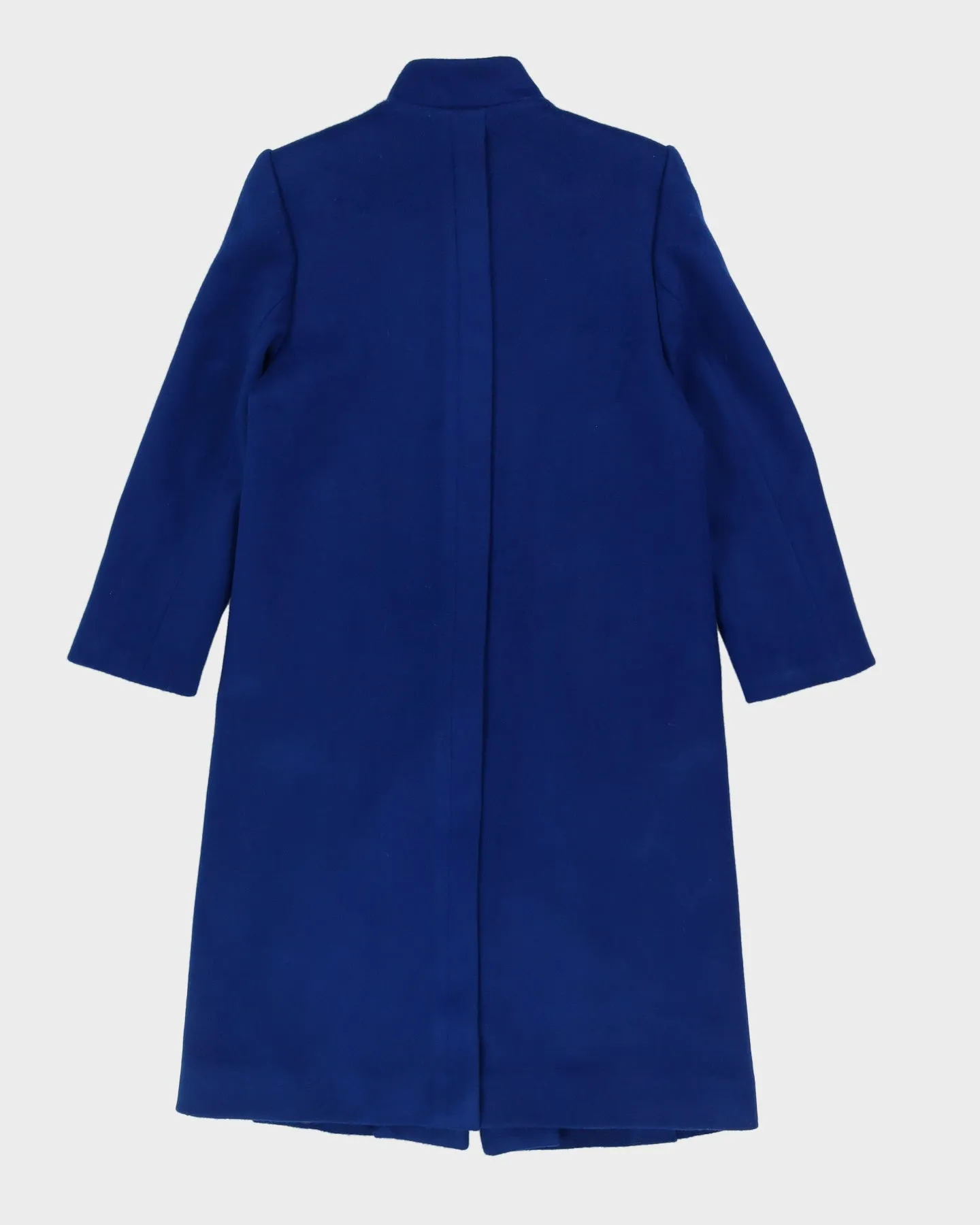 00s Blue Wool Overcoat - S