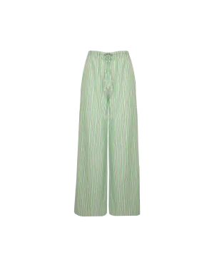 ANDIE COTTON PANT GREEN STRIPE