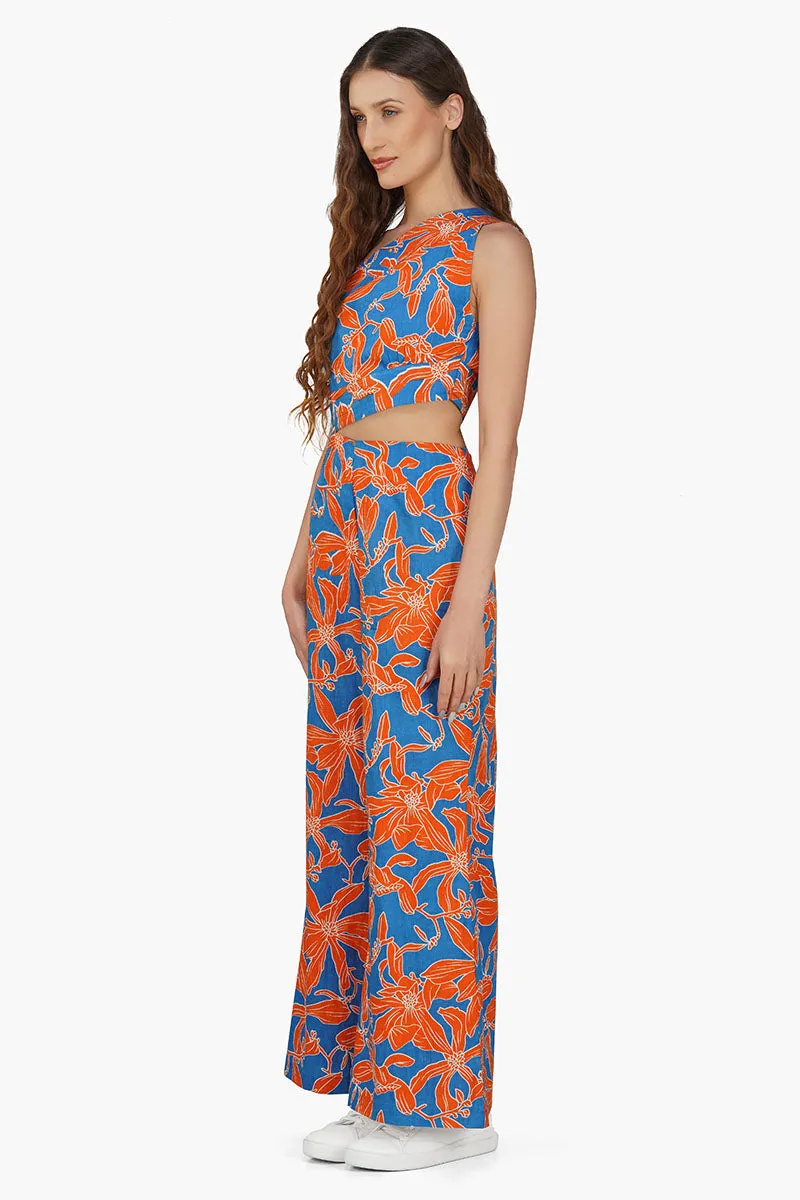 Apricot Beauty Printed Jumpsuit