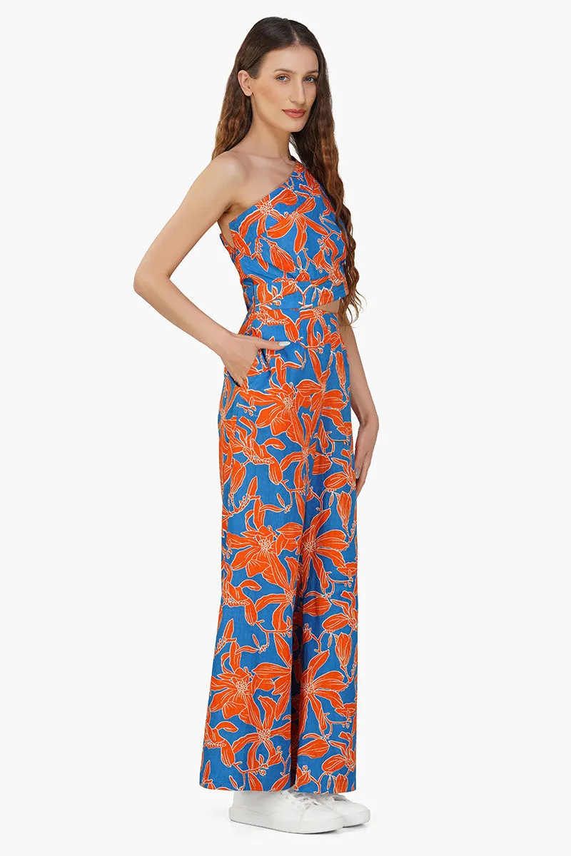 Apricot Beauty Printed Jumpsuit