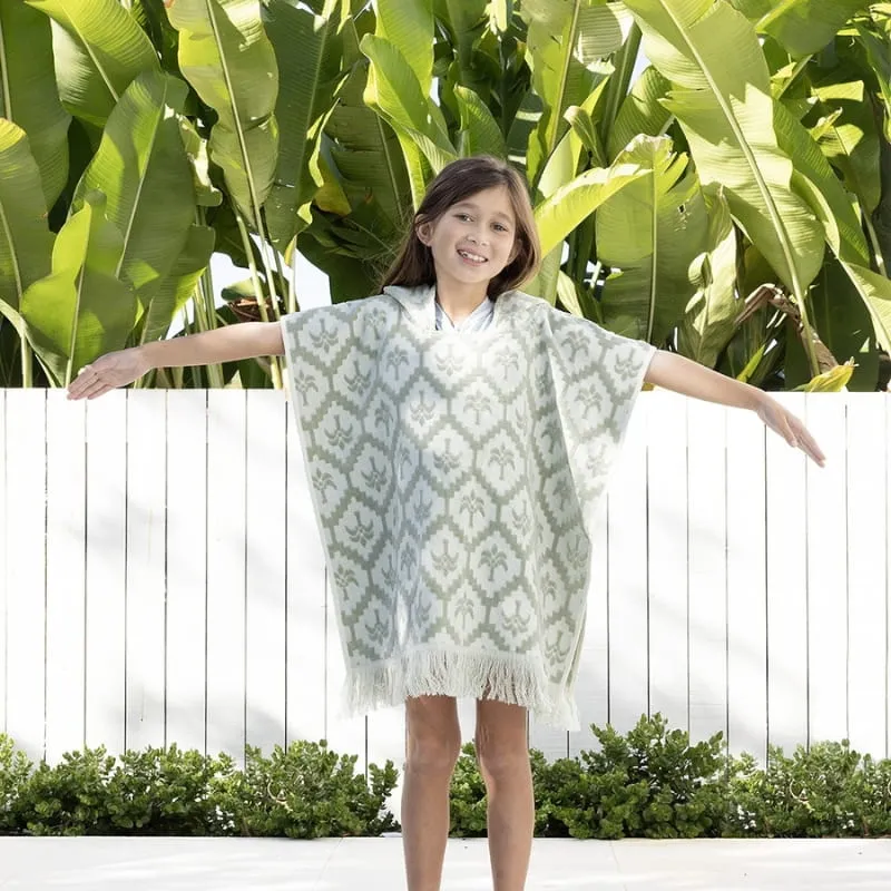 Bambury Cocos Sage Kids Poncho