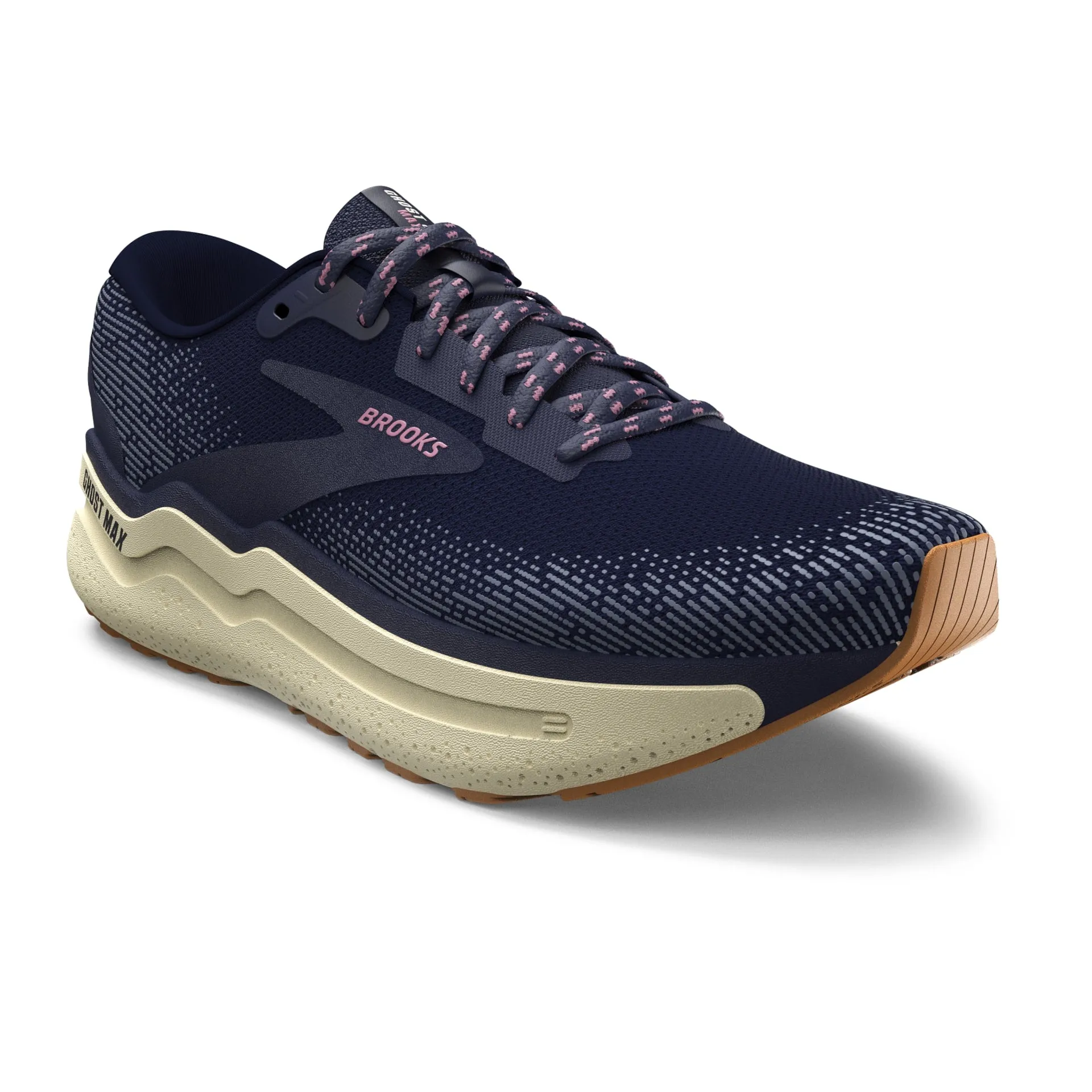 Brooks Womens Ghost Max 2- Peacoat/Orchid/Coconut Milk (1204201B444)