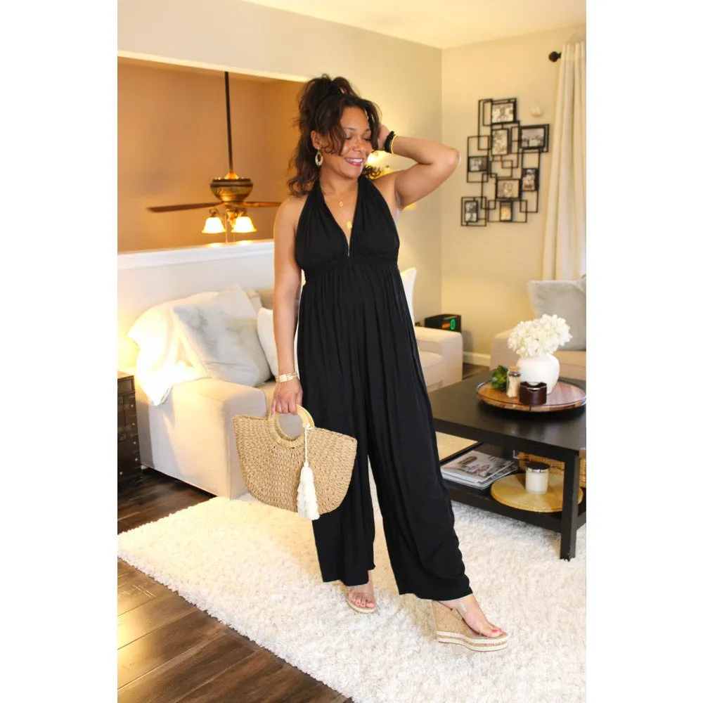 Classic Noir Convertible Jumpsuit