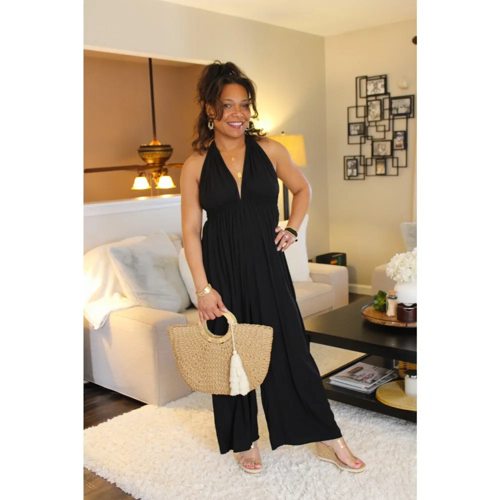 Classic Noir Convertible Jumpsuit