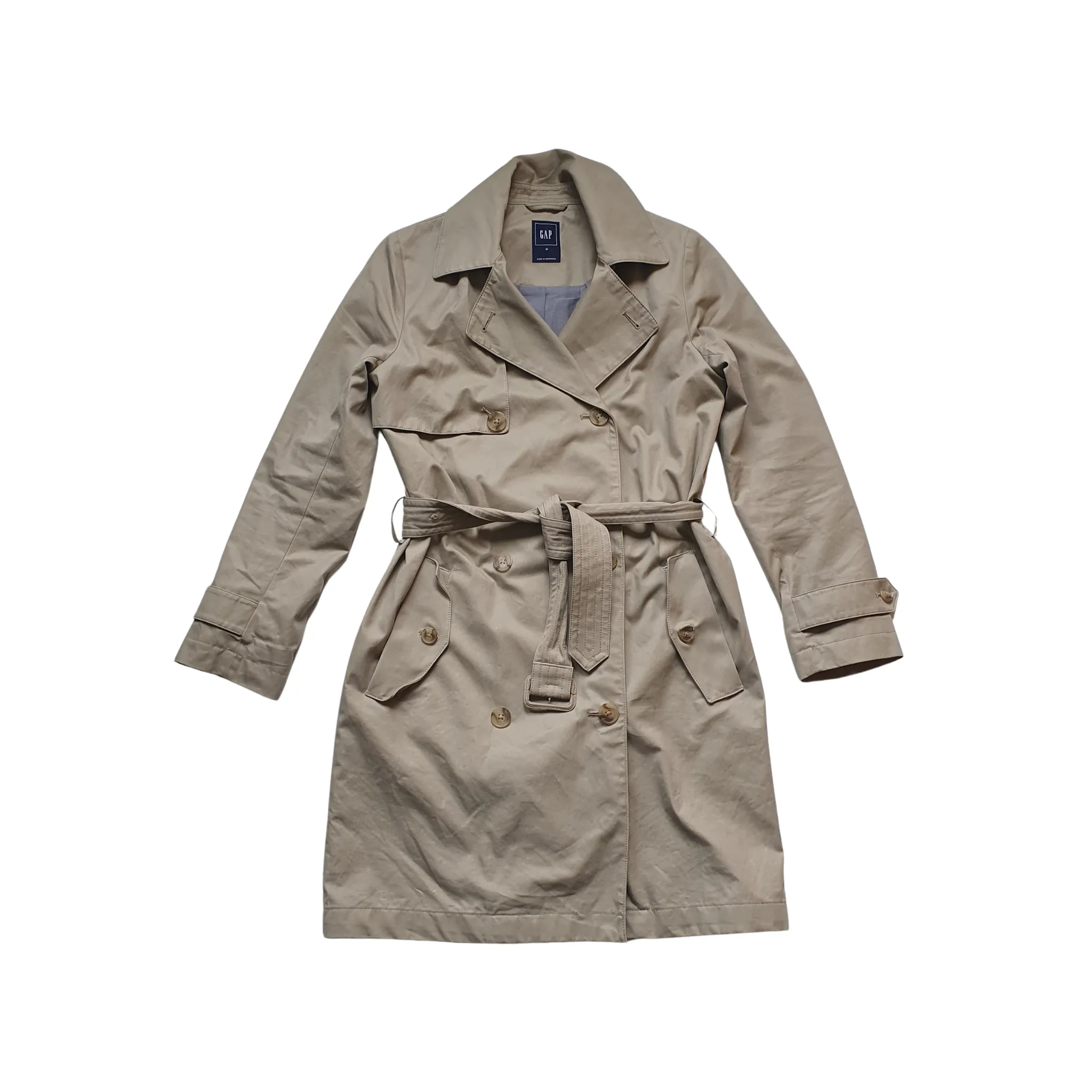 Classic Stone Gap Trench Coat -  Medium