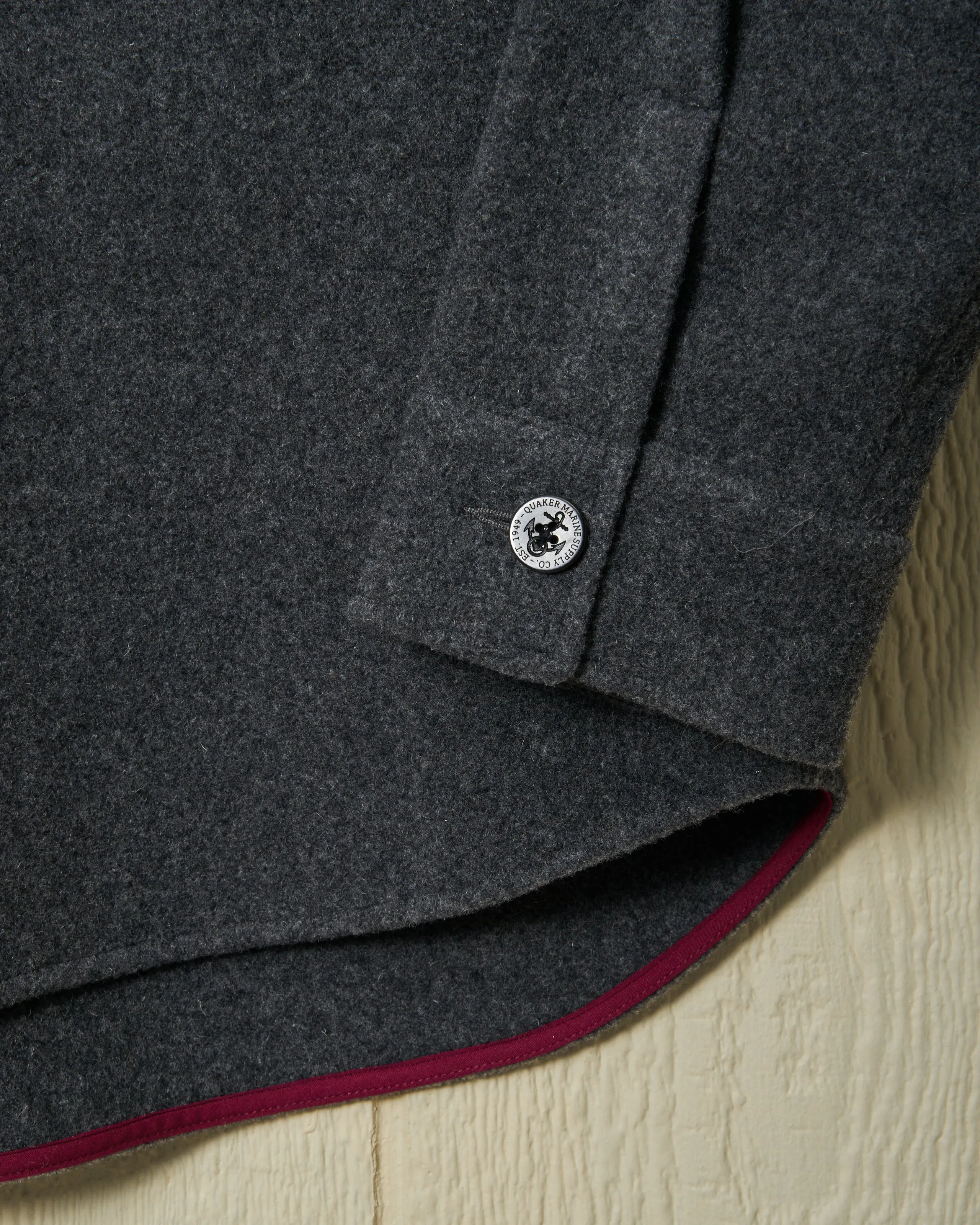 CPO Shirt Jacket in Charcoal Wool