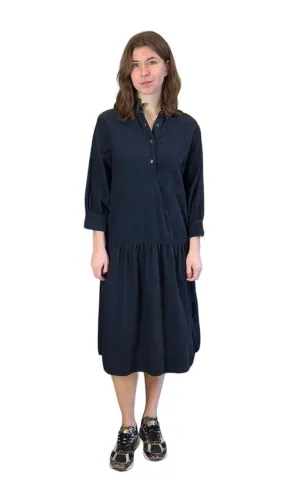 Della Navy Pincord Dress