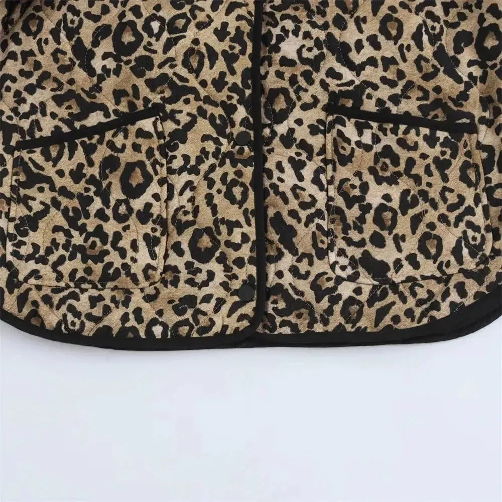 Esméralda – Leopard pattern – Single-breasted coat