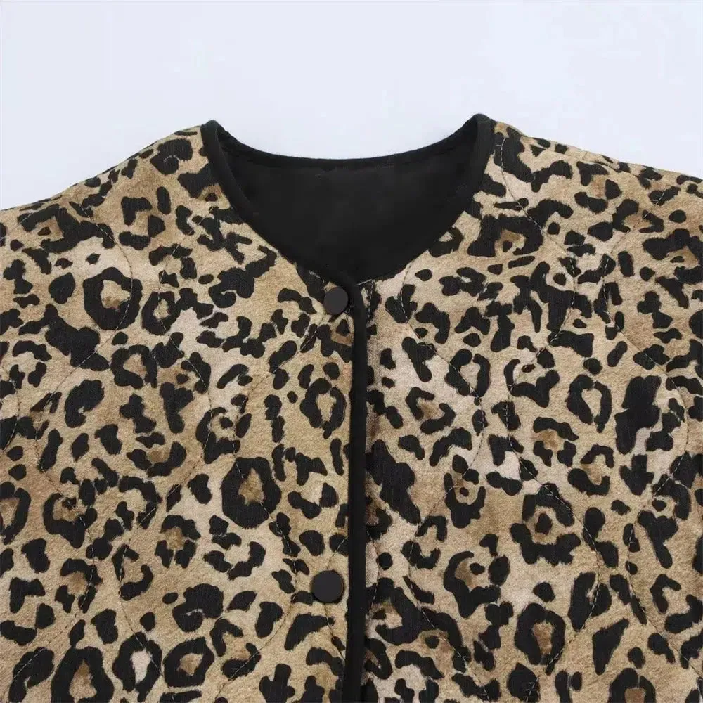 Esméralda – Leopard pattern – Single-breasted coat