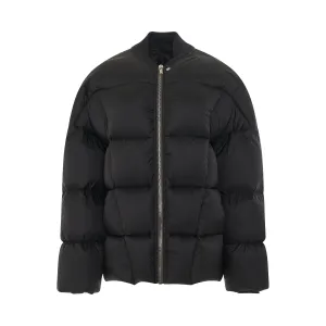 Flight Woven Down Jacket in Black