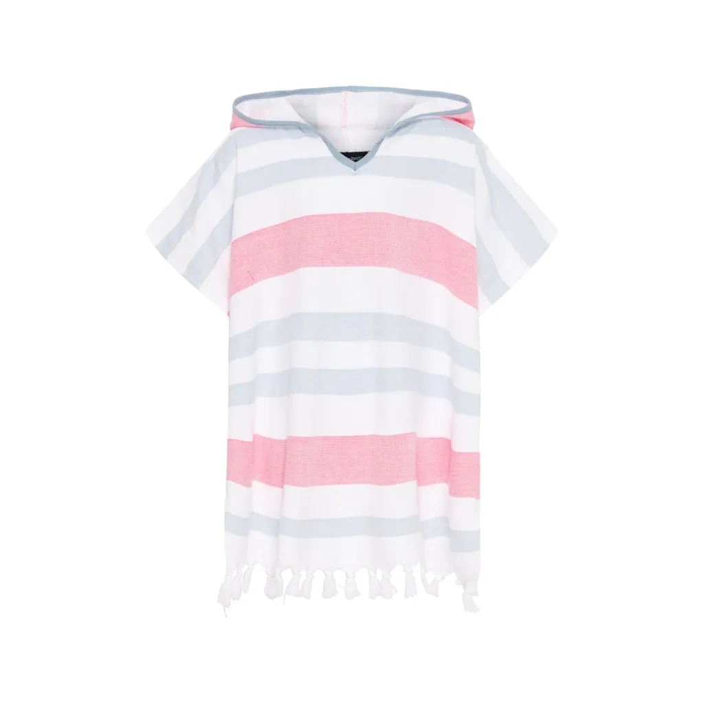 Kids Bondi Beach Poncho - White / Dubarry