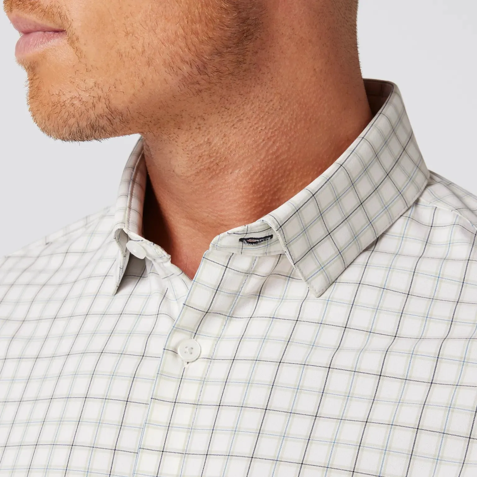 Leeward Dress Shirt in White Eric Plaid by Mizzen Main