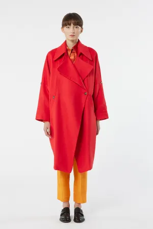 LINQ corail - wool oversize coat