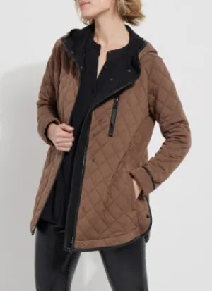 London Quilted Jacket | Cold Chesnut