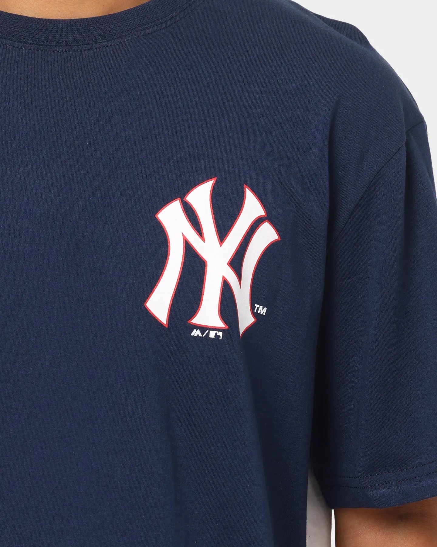 Majestic Athletic New York Yankees Big Face Back Logo T-Shirt Peacoat