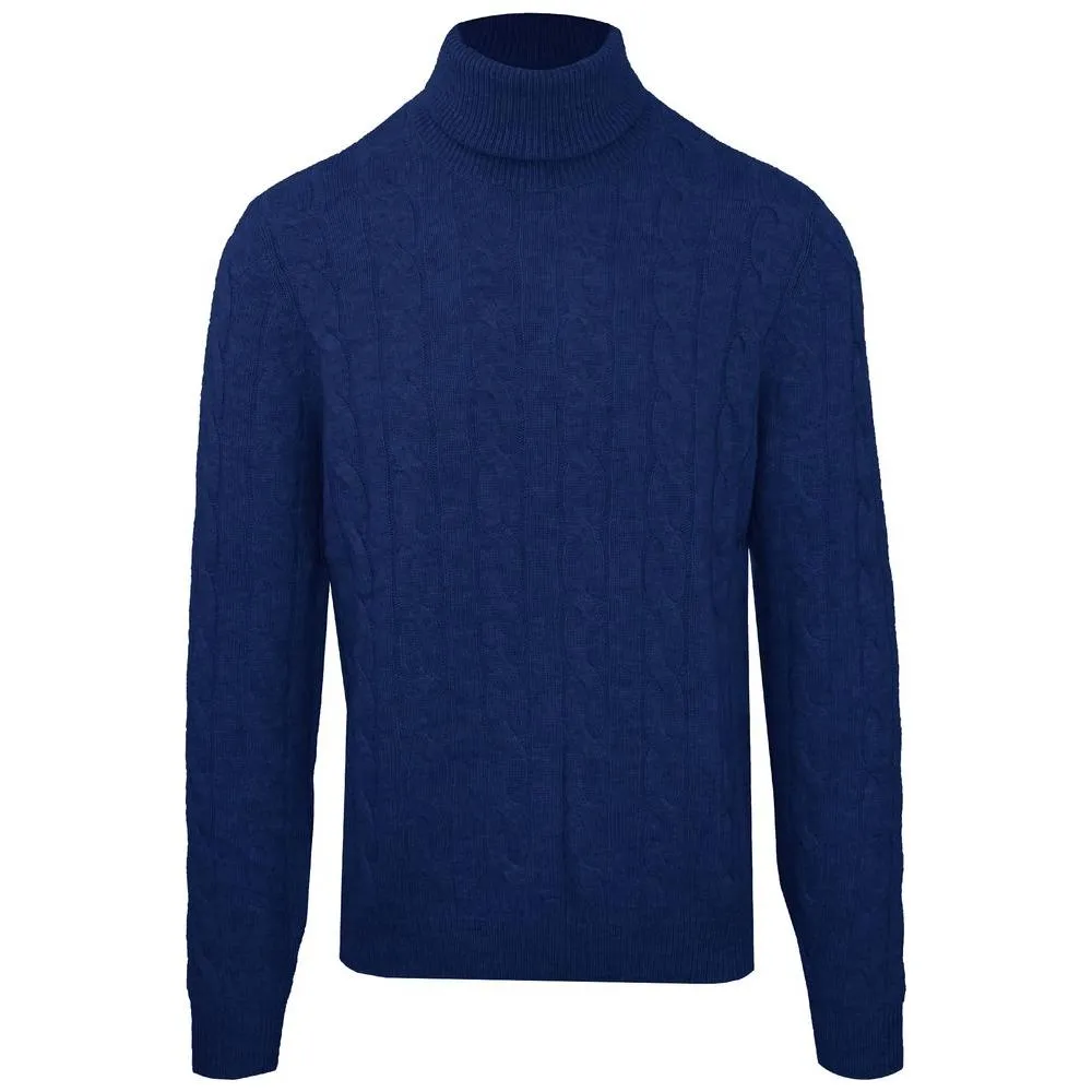 Malo Blue Wool Sweater