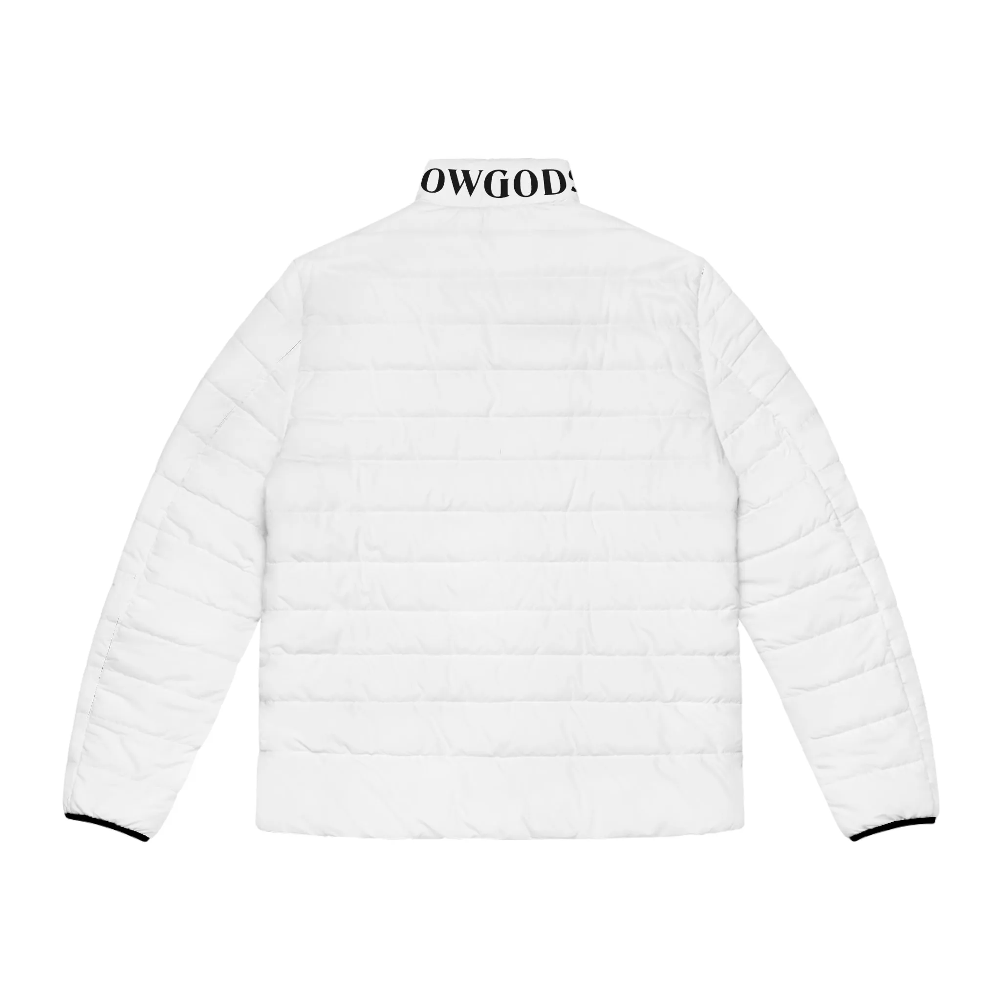 Men's CROWGODSHI Puffer Jacket, WHITE