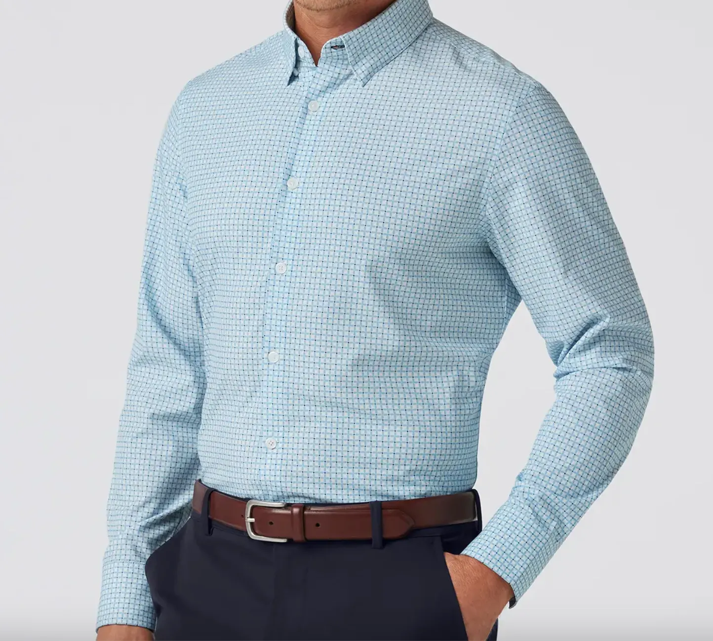 Mizzen   Main Leeward Dress Shirt Steel Blue