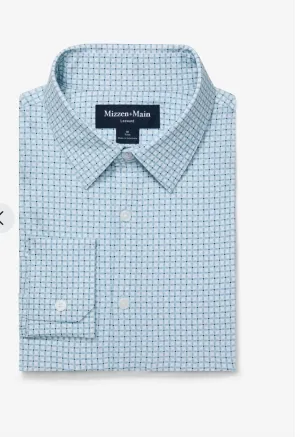 Mizzen   Main Leeward Dress Shirt Steel Blue