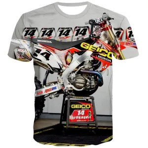 Motocross T shirts Men motorcycle Tshirts Cool Offroad Tshirts Casual