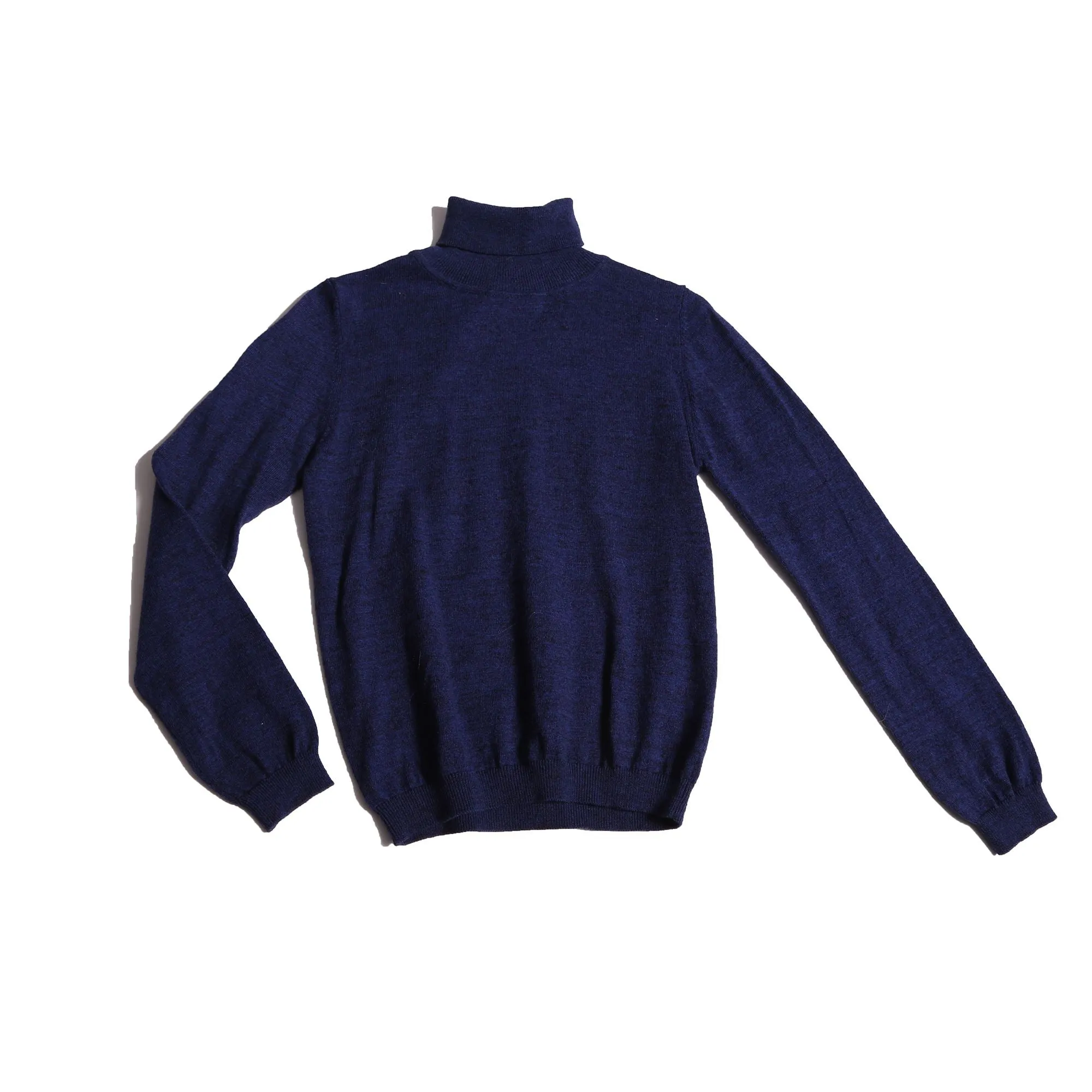 Navy Classic Turtleneck By Tia Cibani