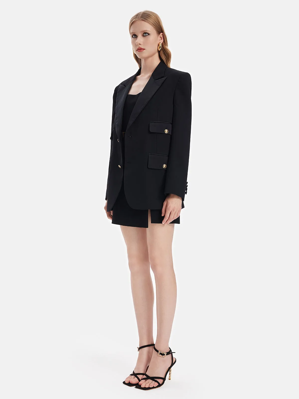 New Zealand Wool Peacoat Blazer