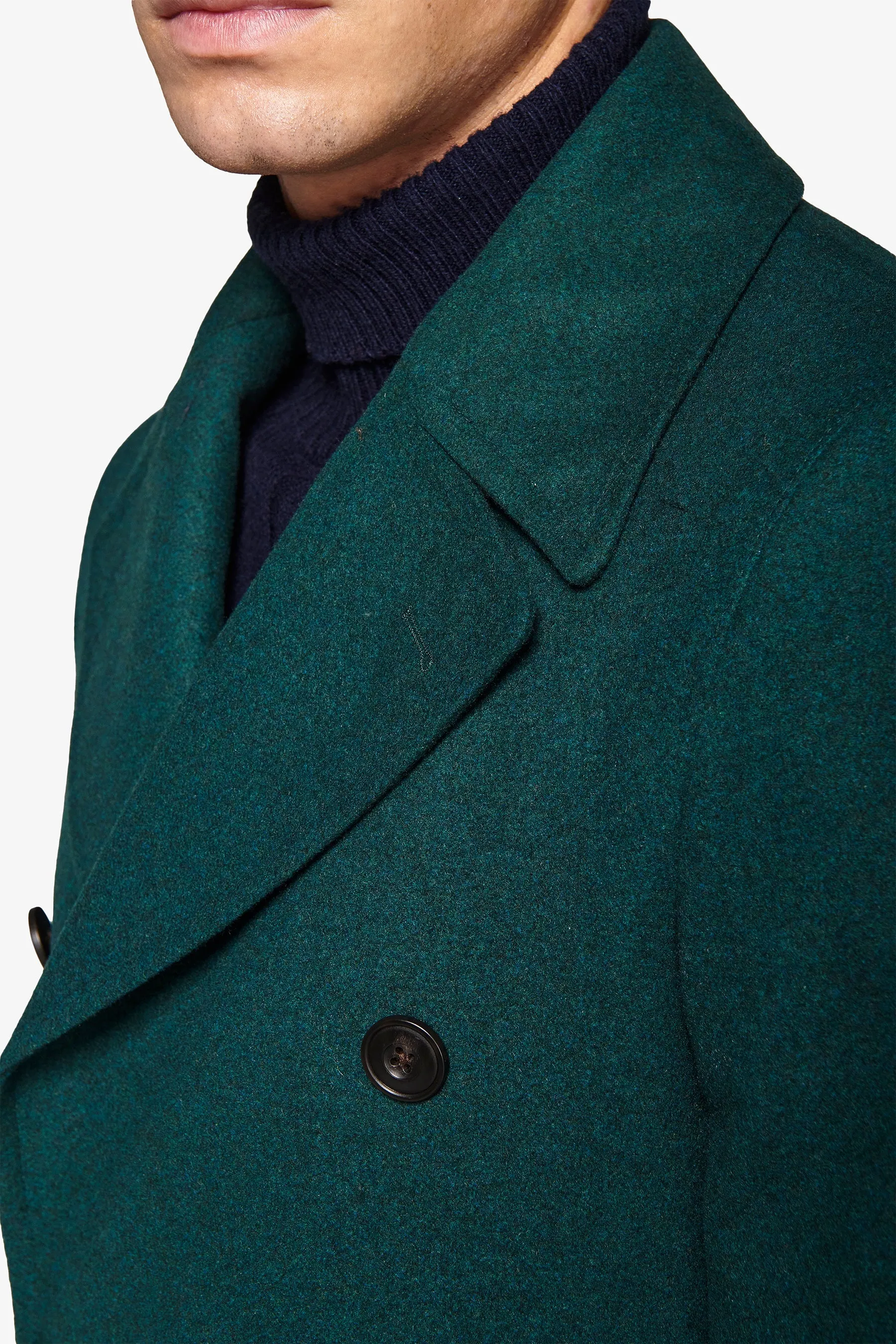 Peacoat doppiopetto ottanio