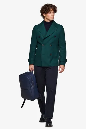 Peacoat doppiopetto ottanio