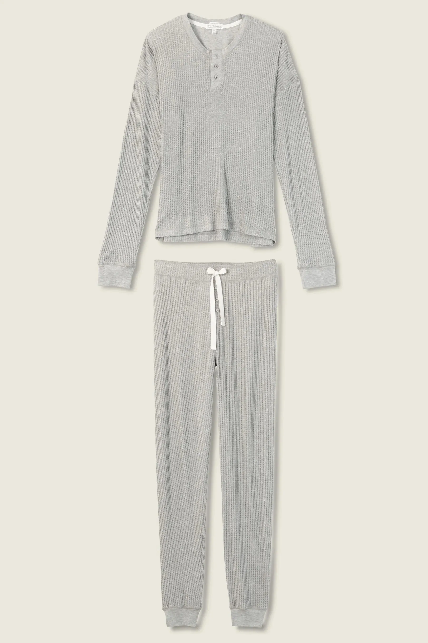 PJ Ski Jammies Waffle Thermal Set