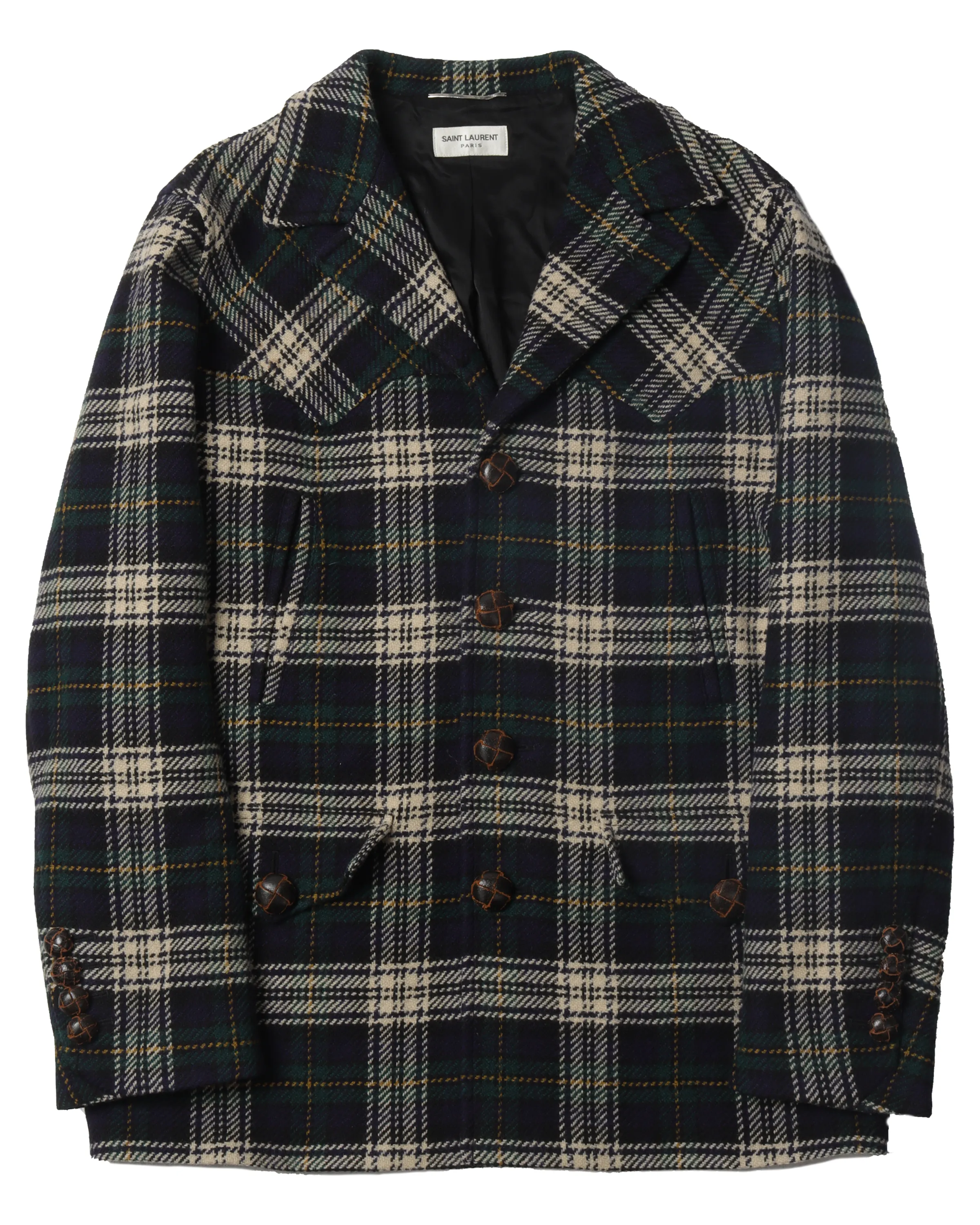 Plaid Peacoat