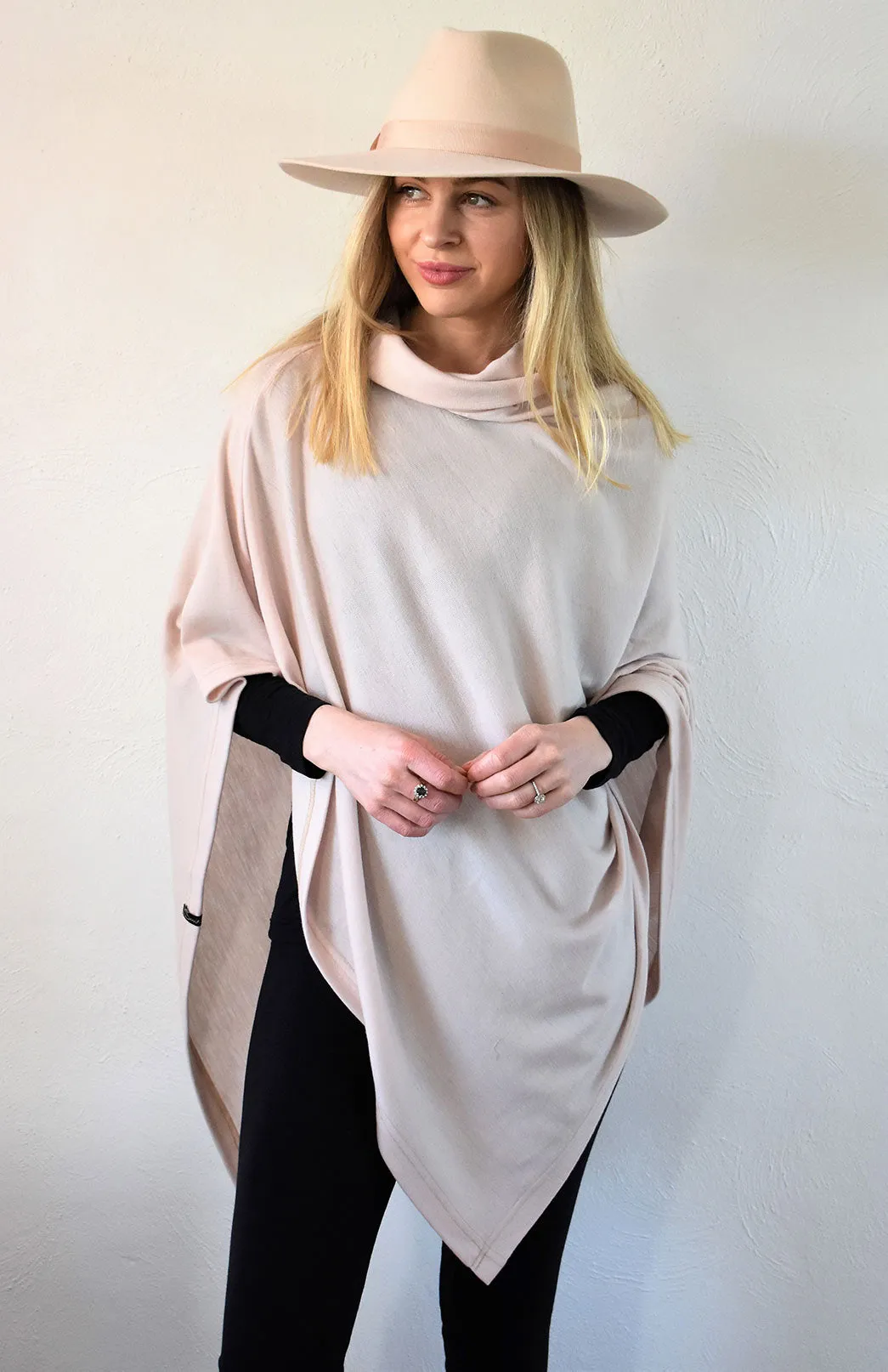 Polo Neck Poncho