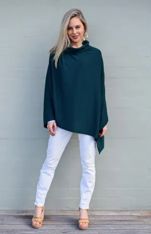 Polo Neck Poncho