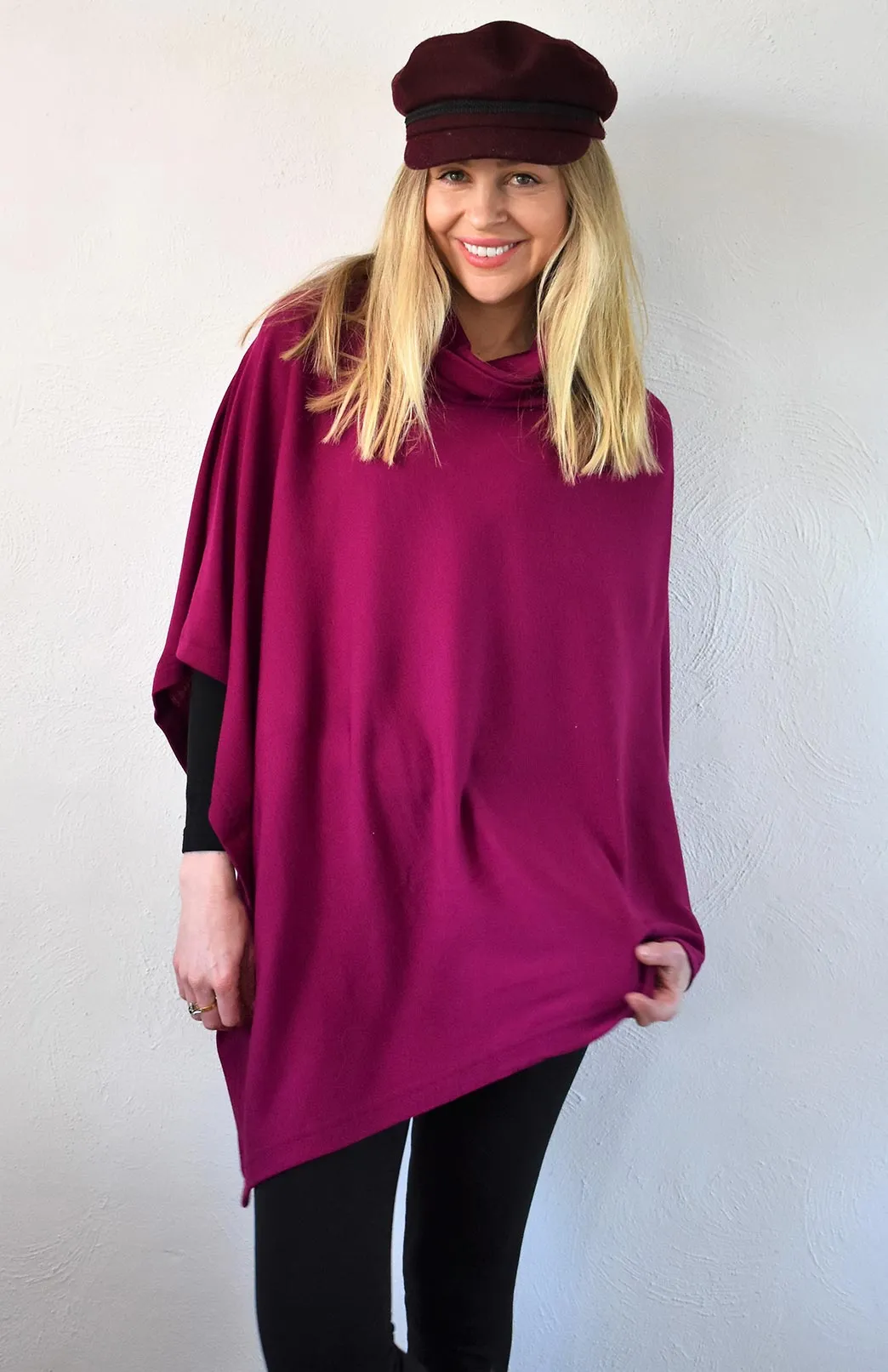 Polo Neck Poncho