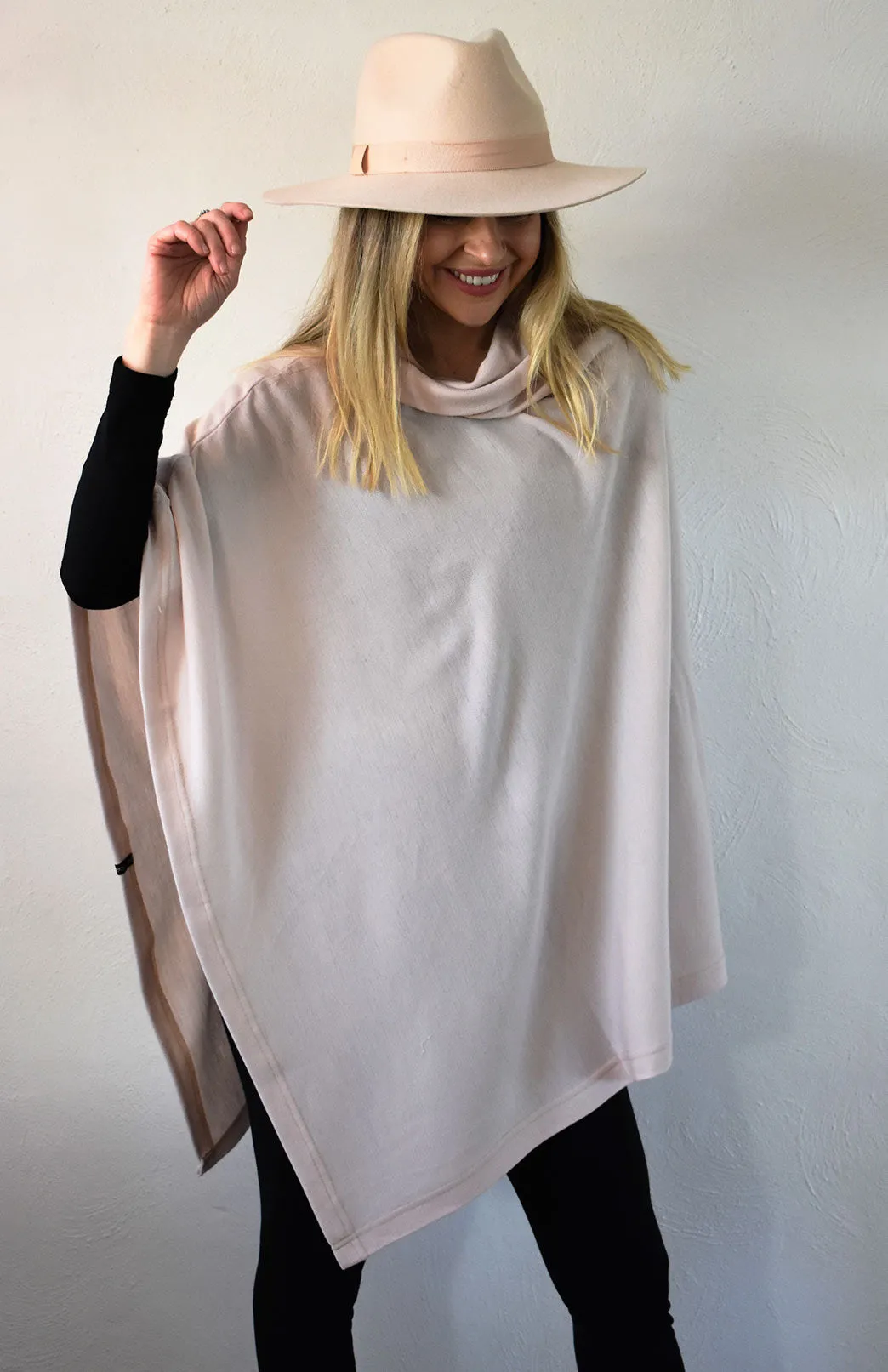 Polo Neck Poncho