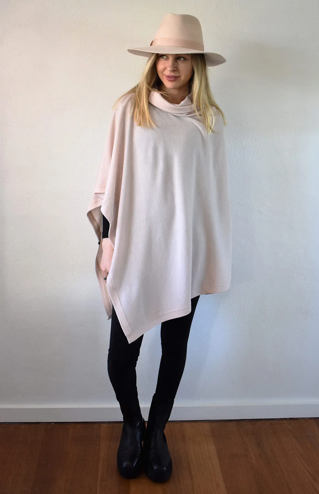 Polo Neck Poncho