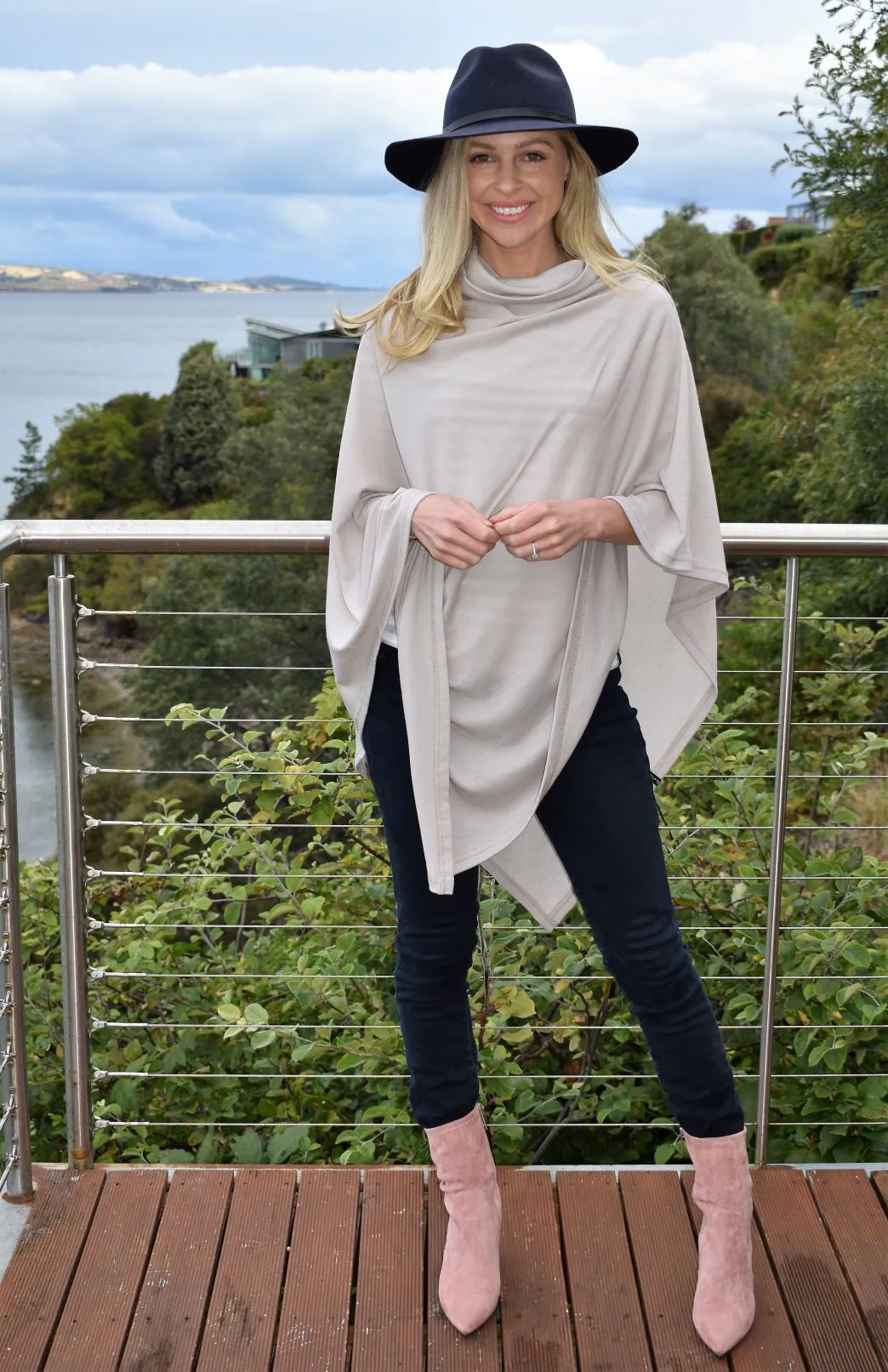 Polo Neck Poncho