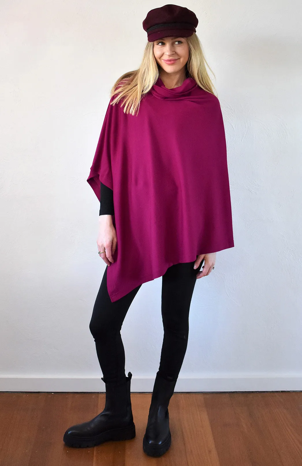 Polo Neck Poncho