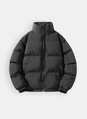 Quilted block puffer jacket