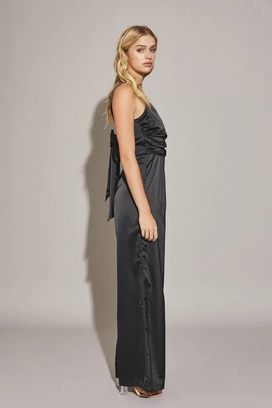 REBECCA SATIN JUMPSUIT