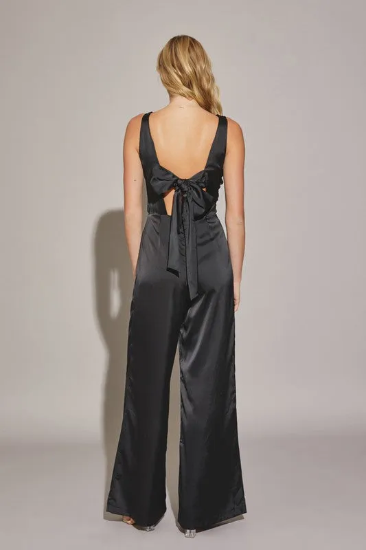 REBECCA SATIN JUMPSUIT