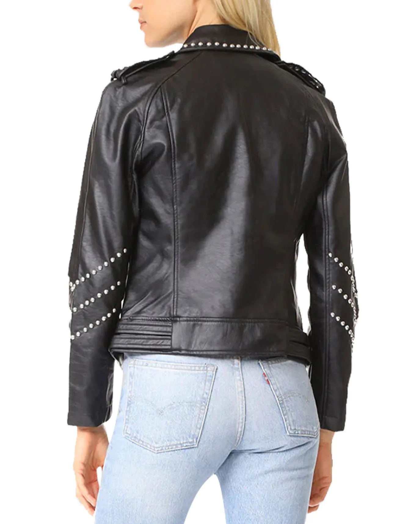 Rebellion Remix Black Studded Leather