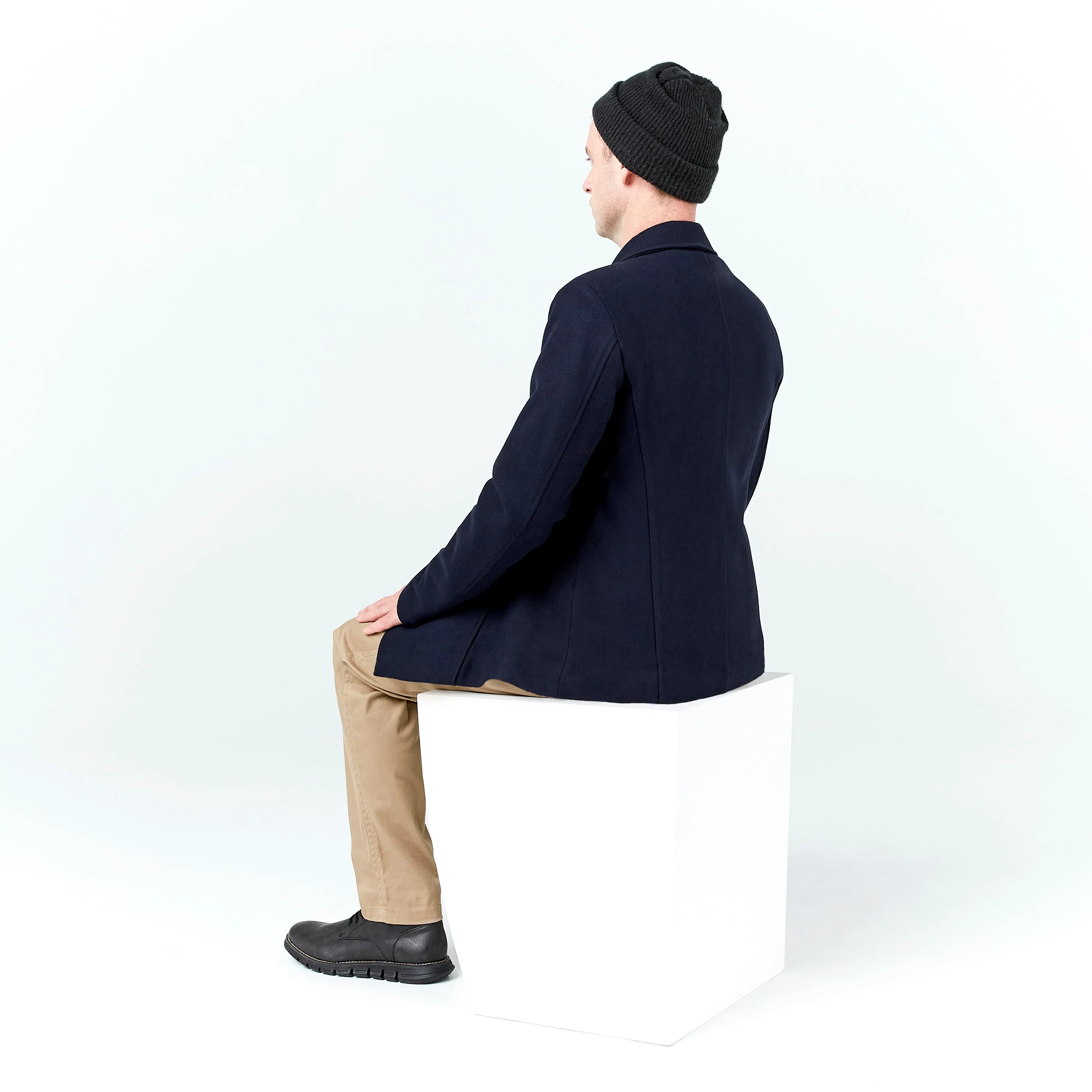 Seated Peacoat Magnetic Closure