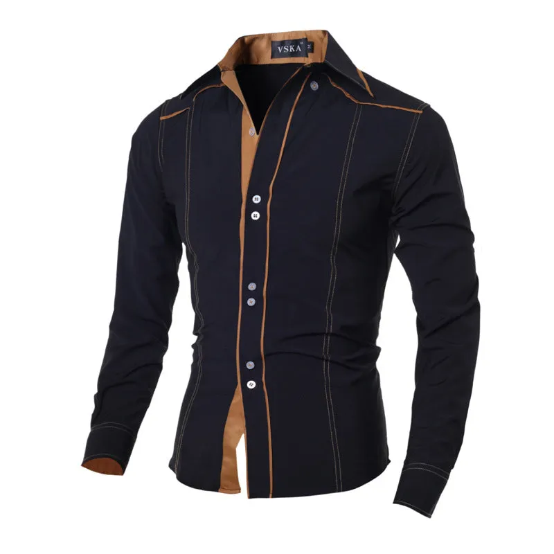 Slim Men's Long-Sleeved Shirt