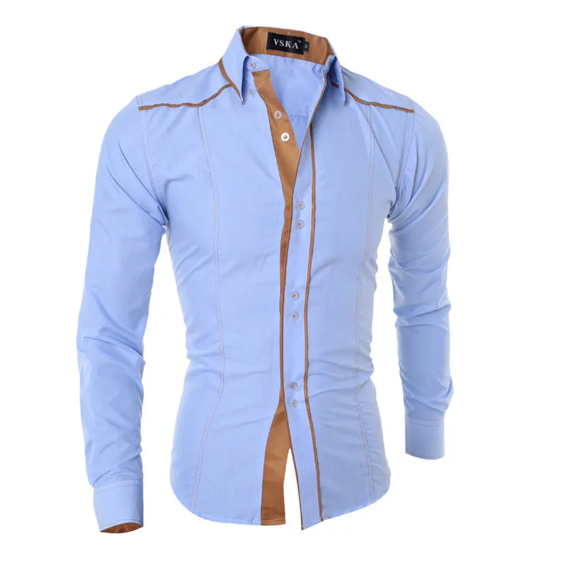 Slim Men's Long-Sleeved Shirt