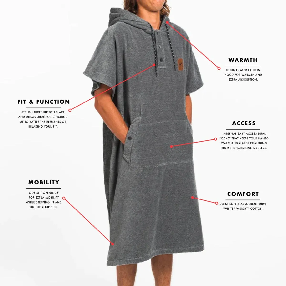 Slowtide The Digs Hooded Changing Poncho