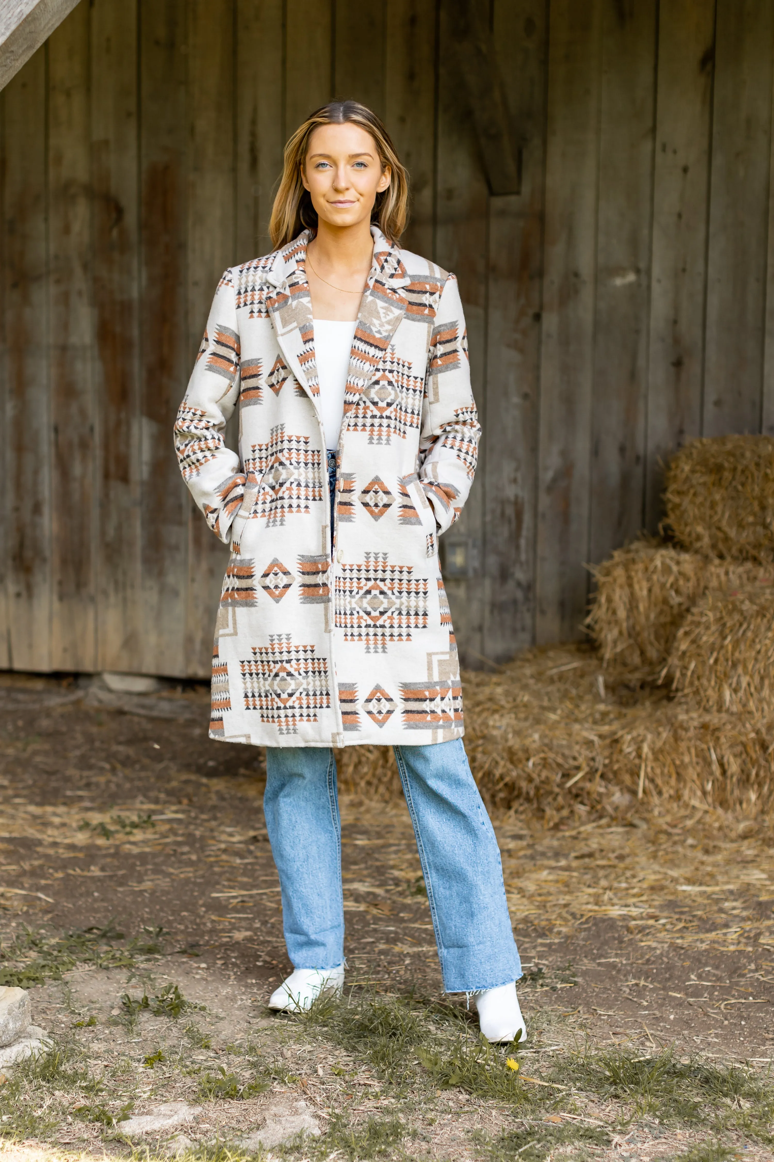 Southwest Sands Aztec Peacoat